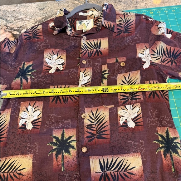 Vintage Ron Chereskin Men’s Sz M Tropical Print Button Down Shirt Mens - Picture 7 of 10
